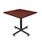 Kobe Square Tables > Breakroom Tables > Kobe Square & Round Tables, Wood, Metal Top, Cherry TKB3636CH - alternate 1